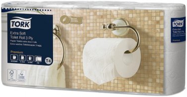 Toalettpapper 3-lager Tork Extra Mjukt 56rle Premium T4